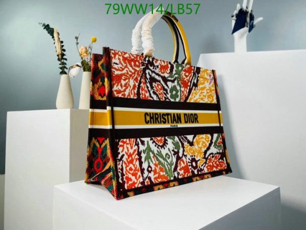 Christian Dior AAA+ Replica D-Stripes Canvas Book Tote LB57164385974