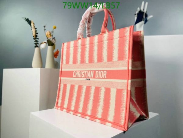 Christian Dior AAA+ Replica D-Stripes Canvas Book Tote LB57164385974