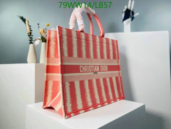 Christian Dior AAA+ Replica D-Stripes Canvas Book Tote LB57164385974