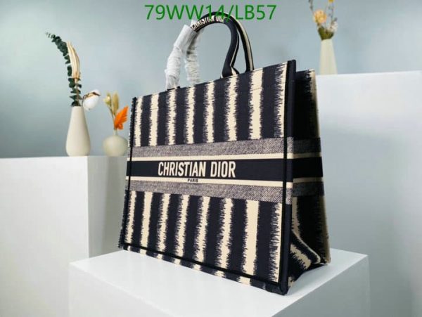 Christian Dior AAA+ Replica D-Stripes Canvas Book Tote LB57164385974