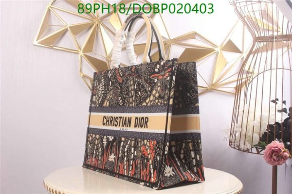 Christian Dior AAA+ Replica Designer Canvas Book Tote DOBP020403167