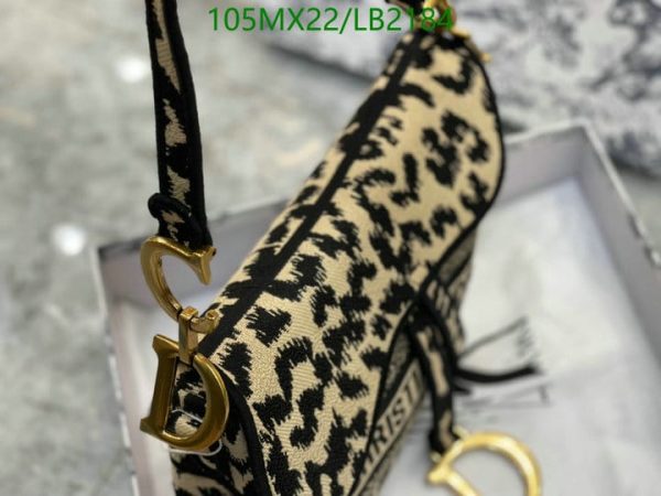 Christian Dior AAA+ Replica Luxury Leopard Saddle Bag LB21841938197