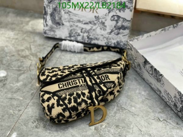 Christian Dior AAA+ Replica Luxury Leopard Saddle Bag LB21841938197