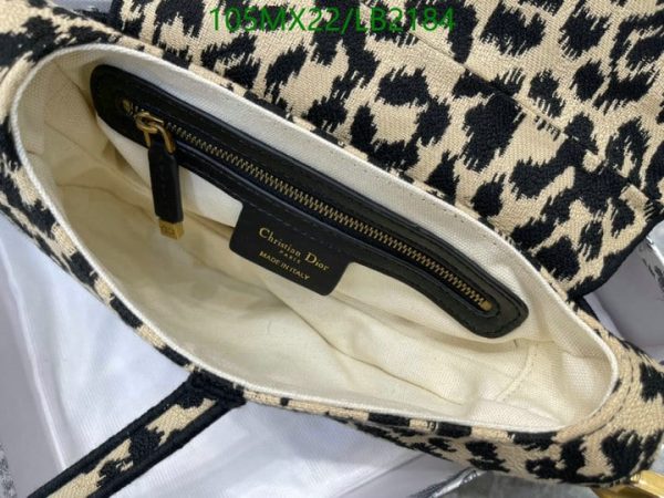 Christian Dior AAA+ Replica Luxury Leopard Saddle Bag LB21841938197