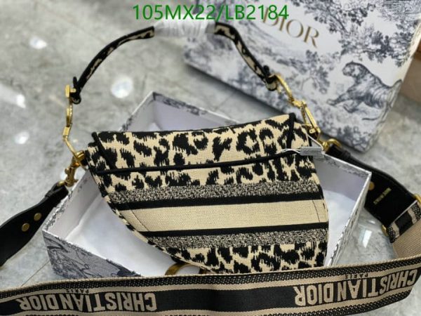 Christian Dior AAA+ Replica Luxury Leopard Saddle Bag LB21841938197