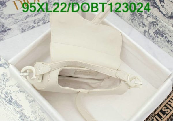 Christian Dior AAA+ Replica Grained Leather Saddle Bag DOBT123024167