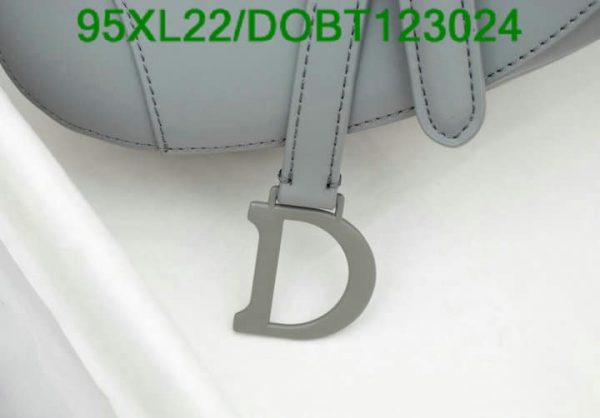 Christian Dior AAA+ Replica Grained Leather Saddle Bag DOBT123024167