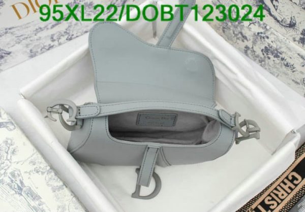 Christian Dior AAA+ Replica Grained Leather Saddle Bag DOBT123024167