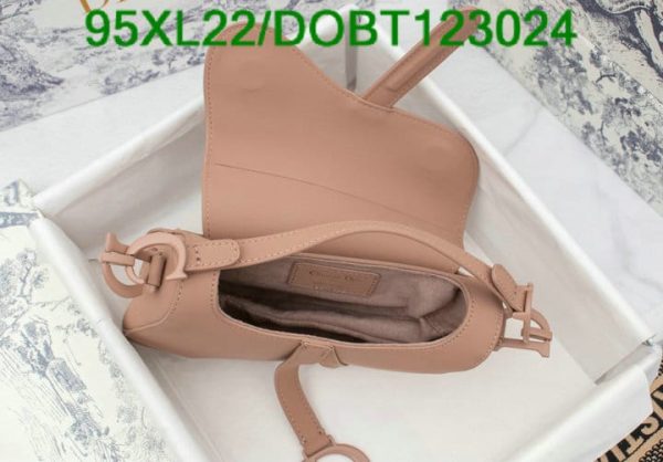 Christian Dior AAA+ Replica Grained Leather Saddle Bag DOBT123024167