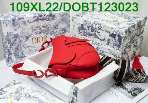 Christian Dior AAA+ Replica Luxury Leather Saddle Bag DOBT123023854