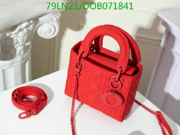 Christian Dior AAA+ Replica Matte Sheepskin Mini Lady Bag D0B0718416974