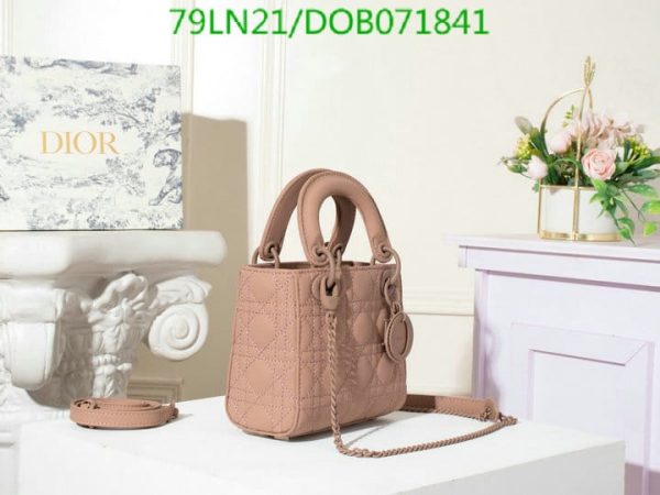 Christian Dior AAA+ Replica Matte Sheepskin Mini Lady Bag D0B0718416974