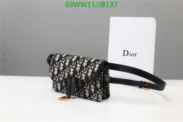 Christian Dior AAA+ Replica Oblique Saddle Pouch Chain Bag JB13816431975