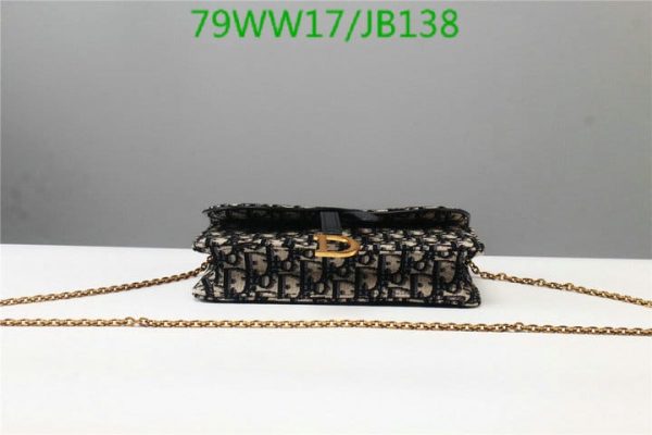 Christian Dior AAA+ Replica Oblique Saddle Pouch Chain Bag JB13816431975