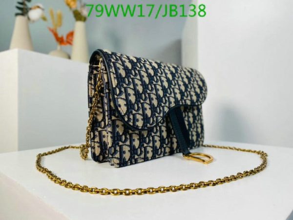 Christian Dior AAA+ Replica Oblique Saddle Pouch Chain Bag JB13816431975