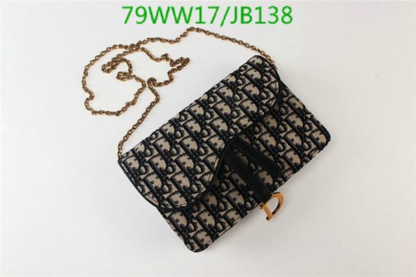 Christian Dior AAA+ Replica Oblique Saddle Pouch Chain Bag JB13816431975