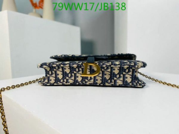 Christian Dior AAA+ Replica Oblique Saddle Pouch Chain Bag JB13816431975