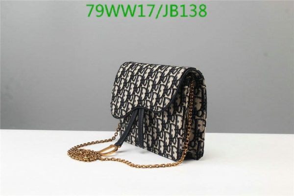 Christian Dior AAA+ Replica Oblique Saddle Pouch Chain Bag JB13816431975