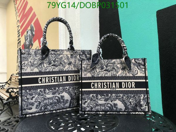 Christian Dior AAA+ Replica Dioriviera Book Tote Blue DOBP031501164