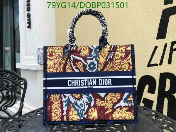 Christian Dior AAA+ Replica Dioriviera Book Tote Blue DOBP031501164