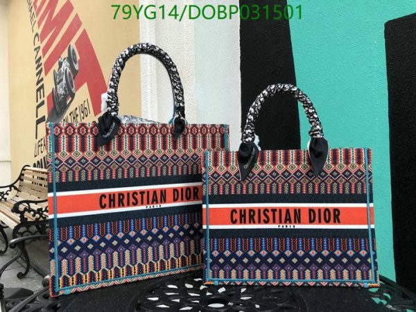 Christian Dior AAA+ Replica Dioriviera Book Tote Blue DOBP031501164