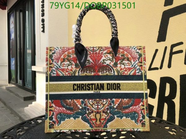 Christian Dior AAA+ Replica Dioriviera Book Tote Blue DOBP031501164