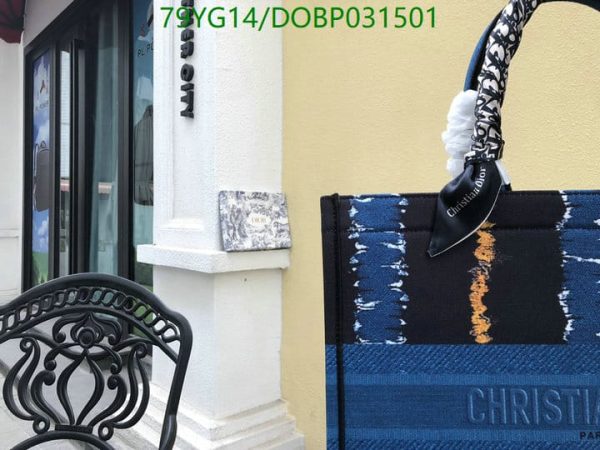 Christian Dior AAA+ Replica Dioriviera Book Tote Blue DOBP031501164