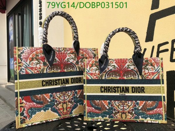 Christian Dior AAA+ Replica Dioriviera Book Tote Blue DOBP031501164