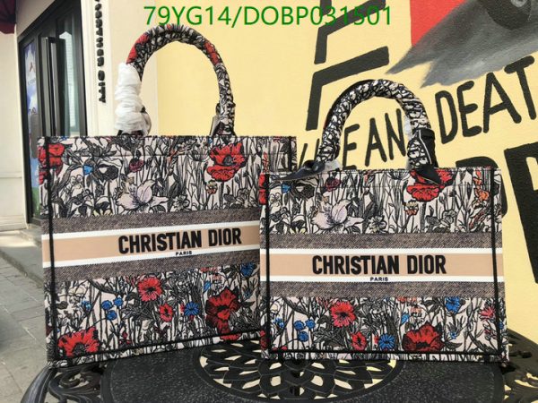 Christian Dior AAA+ Replica Dioriviera Book Tote Blue DOBP031501164