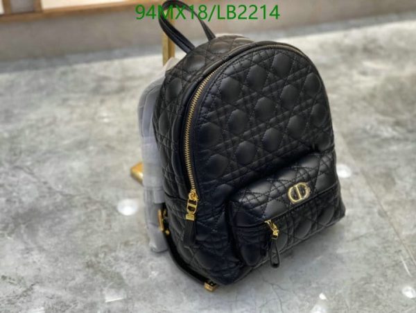 Dior AAA+ Replica Mini Cannage Sheepskin Backpack LB22146152874