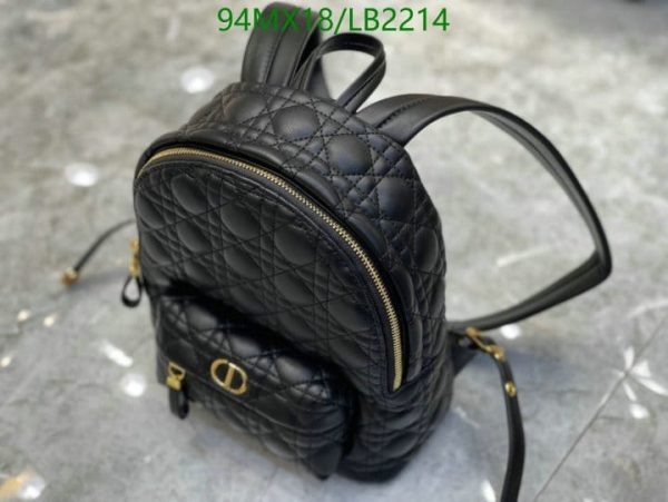 Dior AAA+ Replica Mini Cannage Sheepskin Backpack LB22146152874