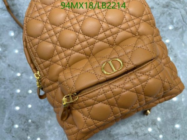 Dior AAA+ Replica Mini Cannage Sheepskin Backpack LB22146152874