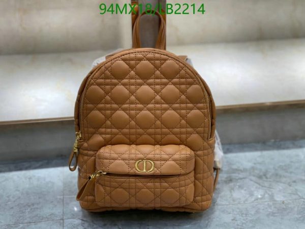 Dior AAA+ Replica Mini Cannage Sheepskin Backpack LB22146152874