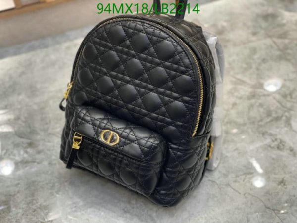 Dior AAA+ Replica Mini Cannage Sheepskin Backpack LB22146152874