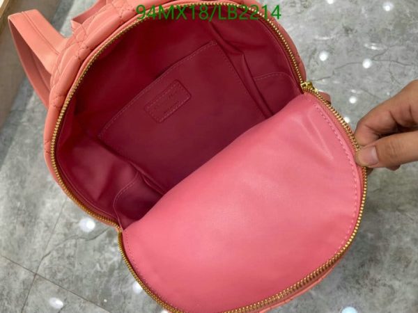 Dior AAA+ Replica Mini Cannage Sheepskin Backpack LB22146152874