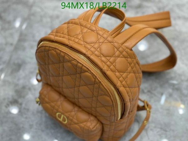 Dior AAA+ Replica Mini Cannage Sheepskin Backpack LB22146152874