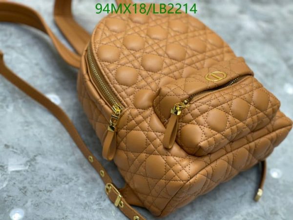 Dior AAA+ Replica Mini Cannage Sheepskin Backpack LB22146152874