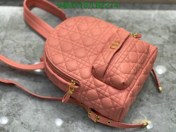 Dior AAA+ Replica Mini Cannage Sheepskin Backpack LB22146152874