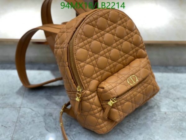 Dior AAA+ Replica Mini Cannage Sheepskin Backpack LB22146152874