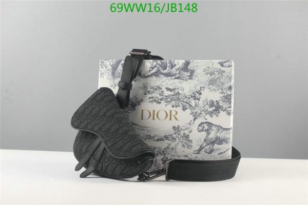 Dior AAA+ Replica Oblique Designer Small Saddle Bag JB14816437854