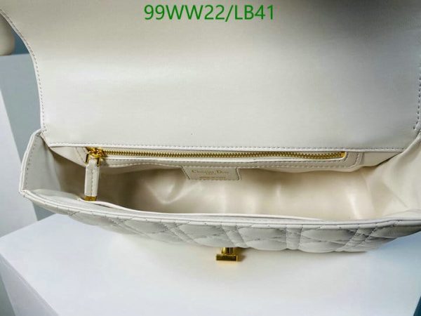 Dior AAA+ Replica Sheepskin Large Caro Handbag LB41164329764