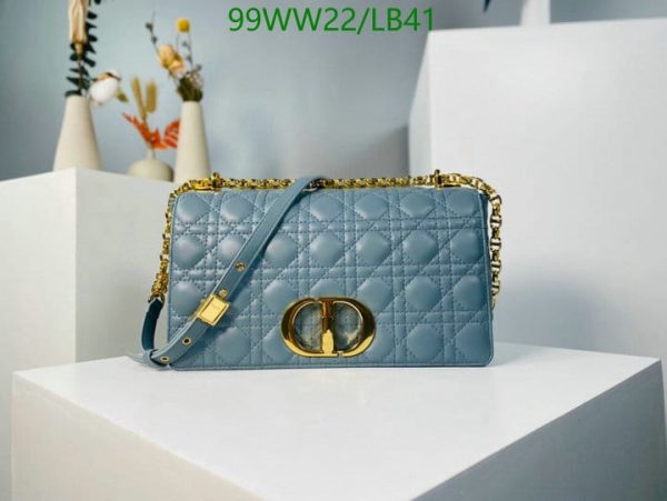 Dior AAA+ Replica Sheepskin Large Caro Handbag LB41164329764