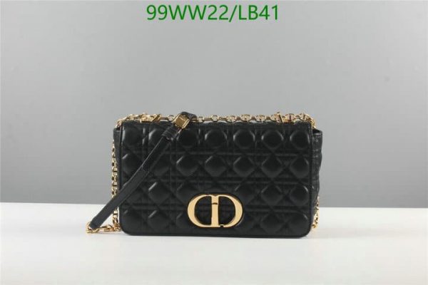 Dior AAA+ Replica Sheepskin Large Caro Handbag LB41164329764