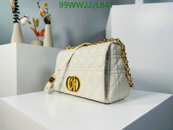 Dior AAA+ Replica Sheepskin Large Caro Handbag LB41164329764