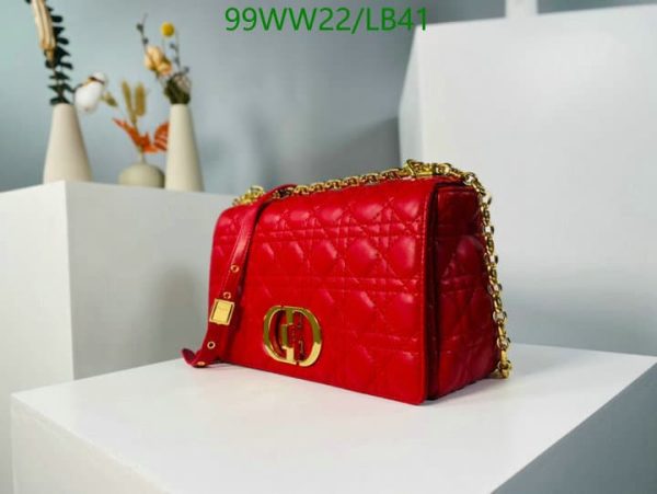 Dior AAA+ Replica Sheepskin Large Caro Handbag LB41164329764