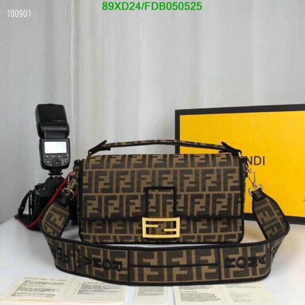 Fendi AAA+ Replica 2-way Full Canvas Sling Bag FDB0505255762