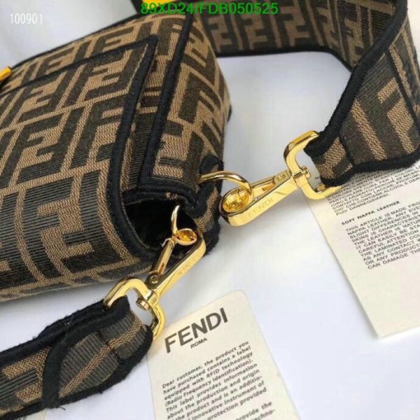 Fendi AAA+ Replica 2-way Full Canvas Sling Bag FDB0505255762