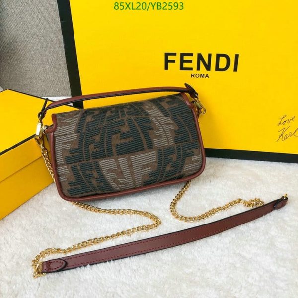 Fendi AAA+ Replica Baguette Bag In Fish-Eye Motif Canvas YB25932741234