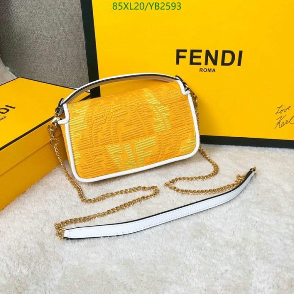 Fendi AAA+ Replica Baguette Bag In Fish-Eye Motif Canvas YB25932741234