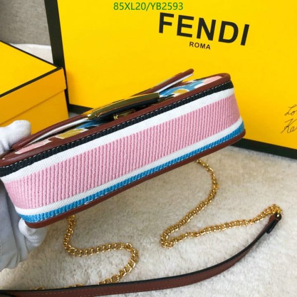 Fendi AAA+ Replica Baguette Bag In Fish-Eye Motif Canvas YB25932741234